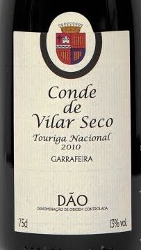 Conde de Vilar Seco touriga Nacional 2010 Tinto 0.75L